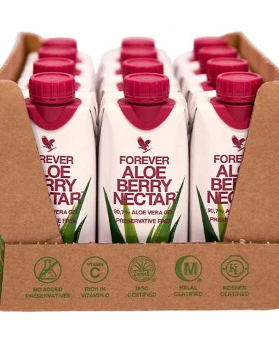Aloe Berry Nectar – Aloes z Żurawiną i Jabłkiem (Zestaw 12×330 ml)