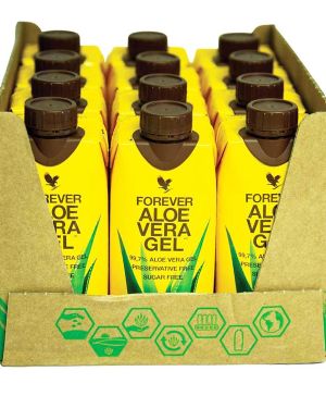 Aloe Vera Gel – Naturalny Żel Aloesowy (Zestaw 12×330 ml)